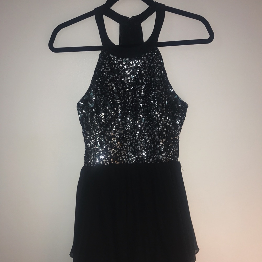 Macy's Hailey Logan Black Formal Dress